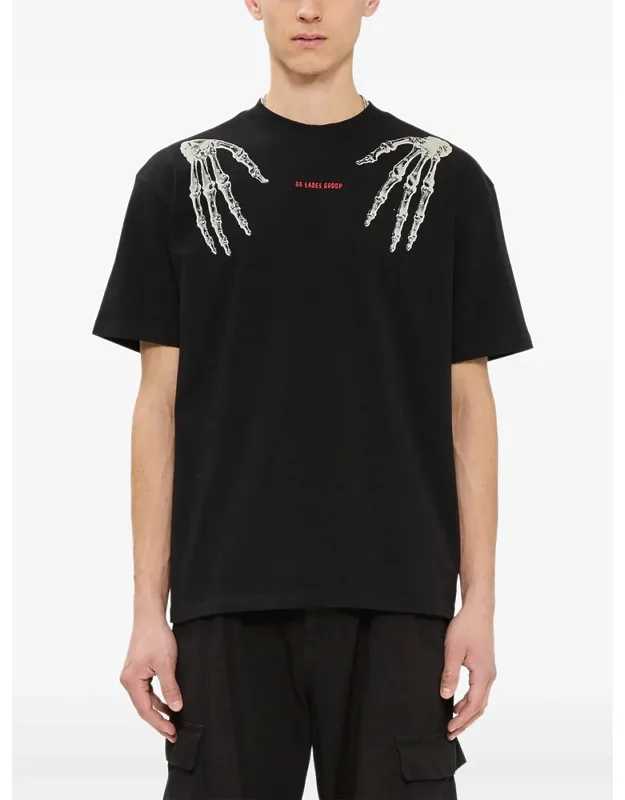 Time Skeleton-print Logo-print T-shirt