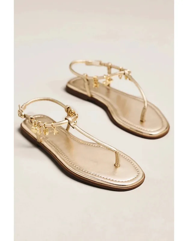 Ankle-strap Charm Sandals