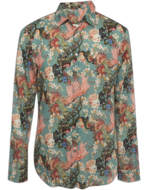 Floral Print Cotton Long Sleeve Shirt
