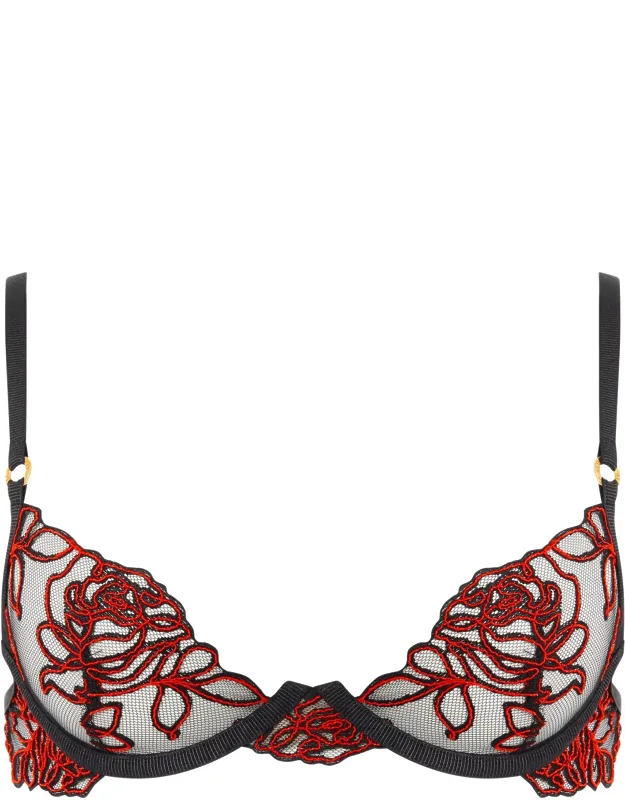 Malina Sheer Floral Bra