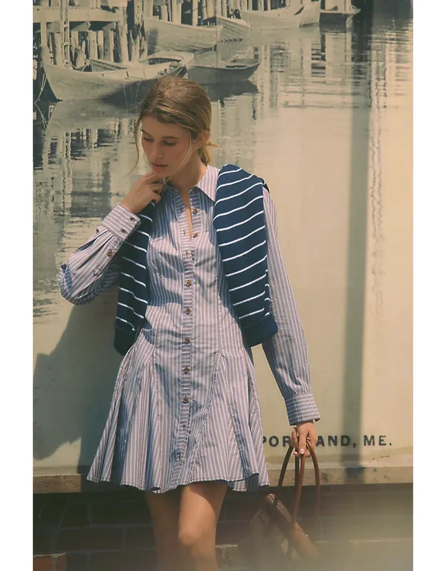 Godet Mini Shirtdress