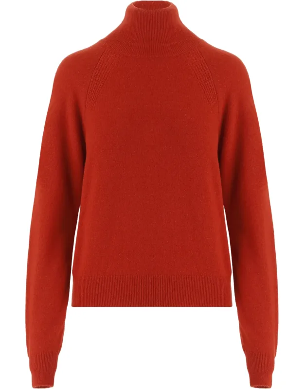 Cashmere-silk Blend Turtleneck Sweater