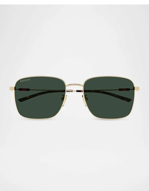 Rectangle Metal Sunglasses