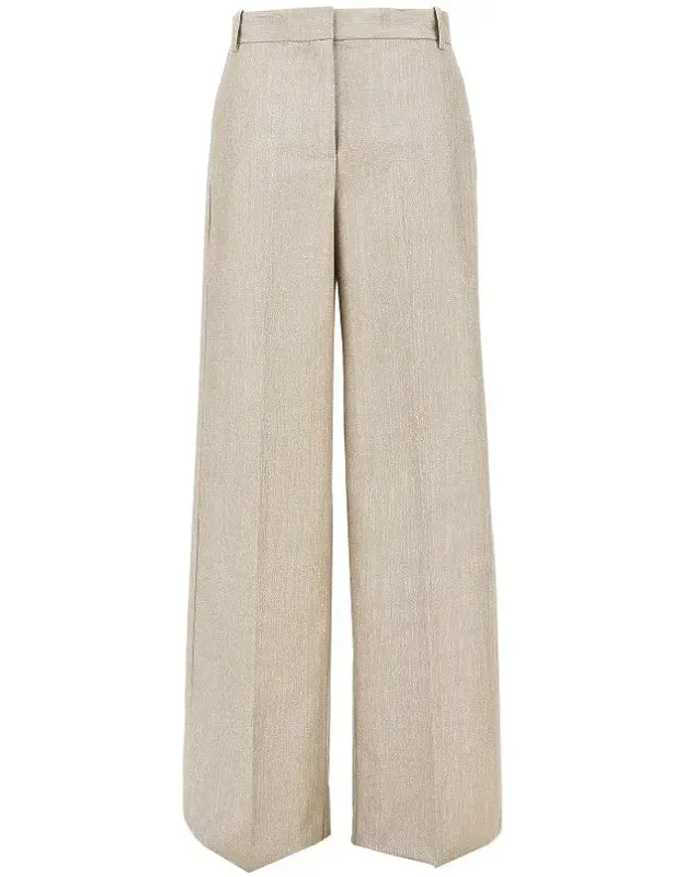 Lurex Viscose And Wool-blend Pants