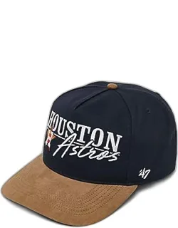 '47 Houston Astros Scribe Line Hitch Snapback Hat With Woven Twill Crown And Nubuck-style Brim