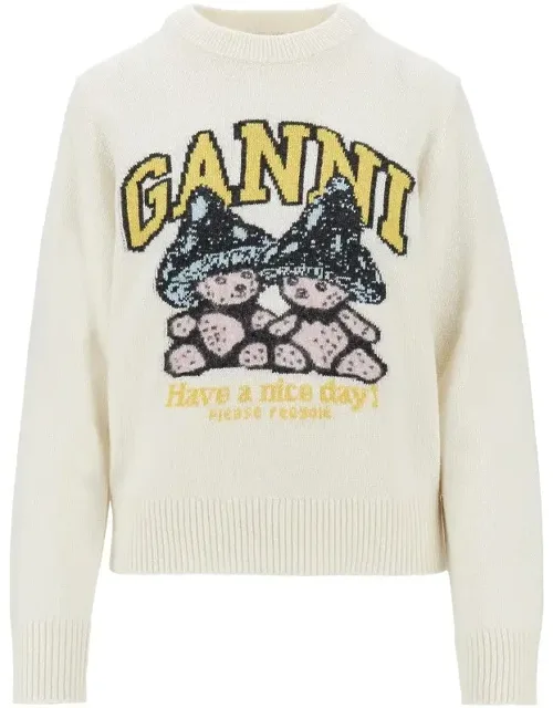 Mushroom Teddy Wool-blend Sweater