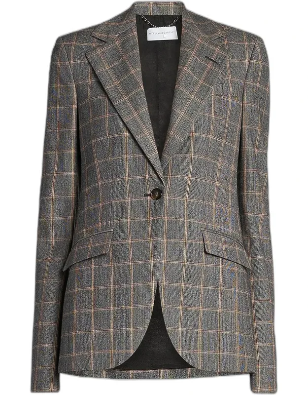 Checked Blazer Jacket