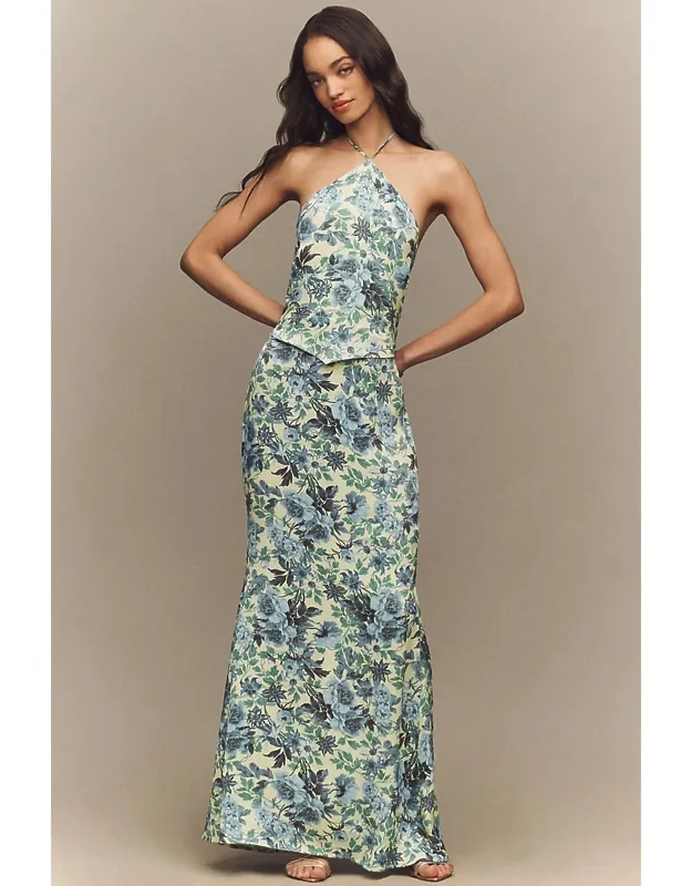 Halter-neck Maxi Dress