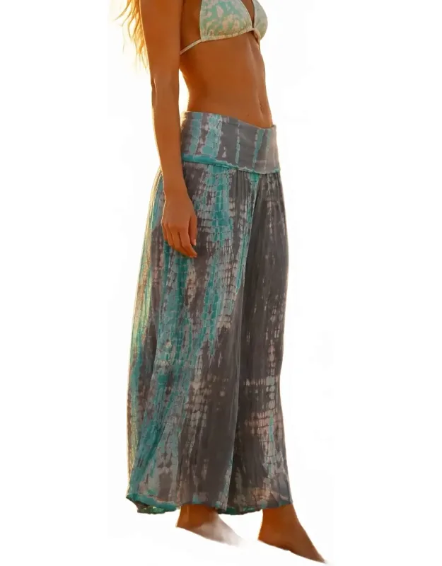 High Water Wide Leg Crop Pants