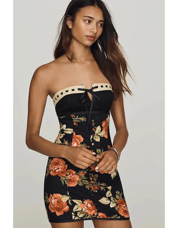 Tie-front Mini Dress