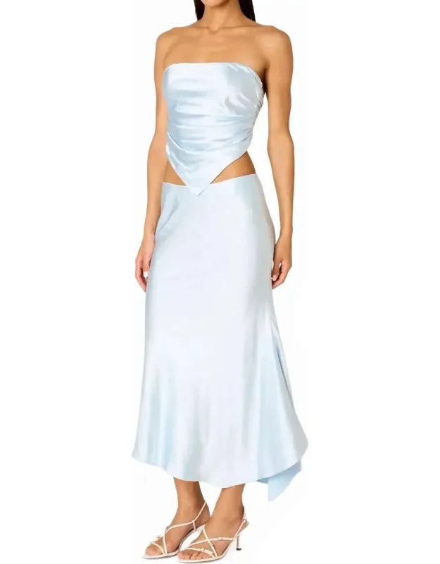 Satin Midi Skirt
