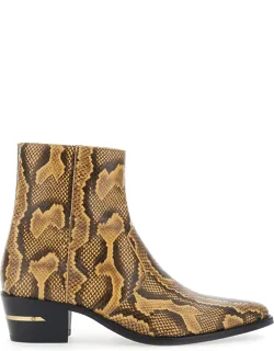 Python Embossed Ryder Boots