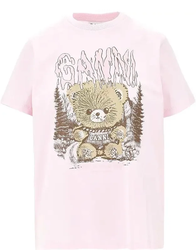 Forest Teddy Print T-shirt