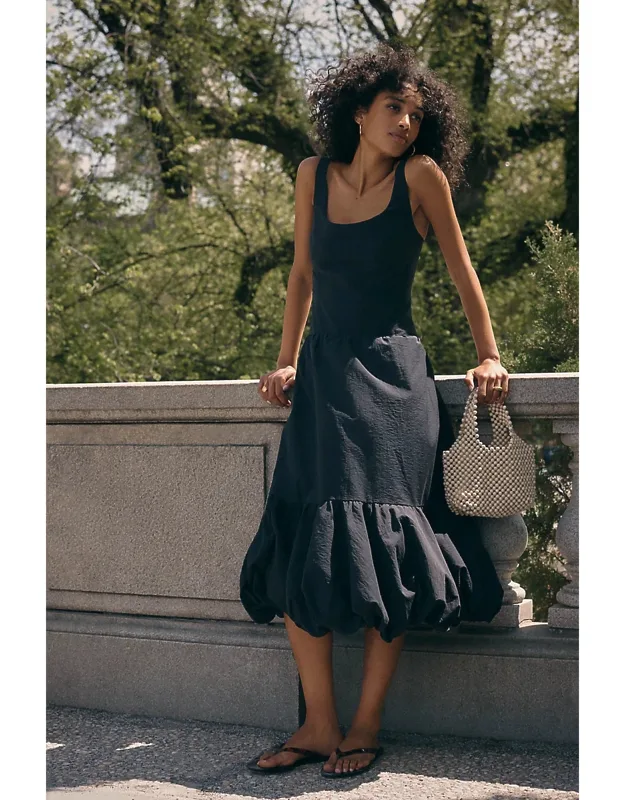 Drop-waist Midi Dress