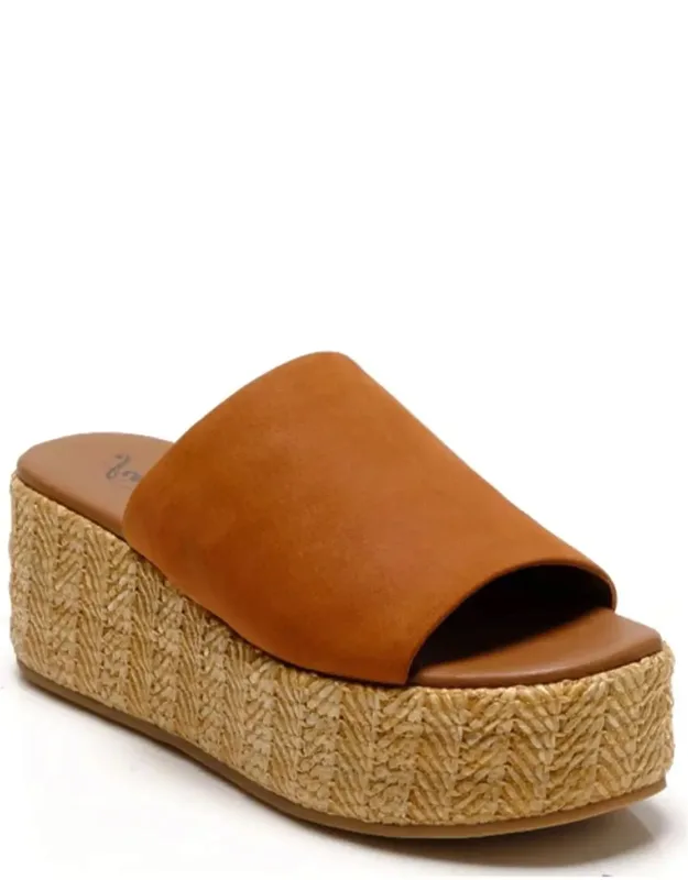 Harbor Sandals Raffia Flatform Slide