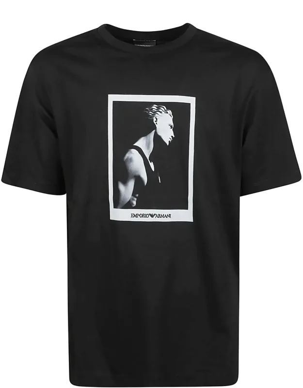 Signature Capsule Monochrome Photo-print T-shirt