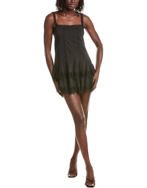 Solid Mini Dress