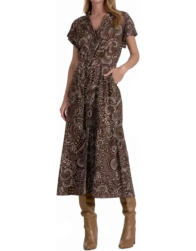 Blakey Maxi Dress With Cap Sleeves And Pockets