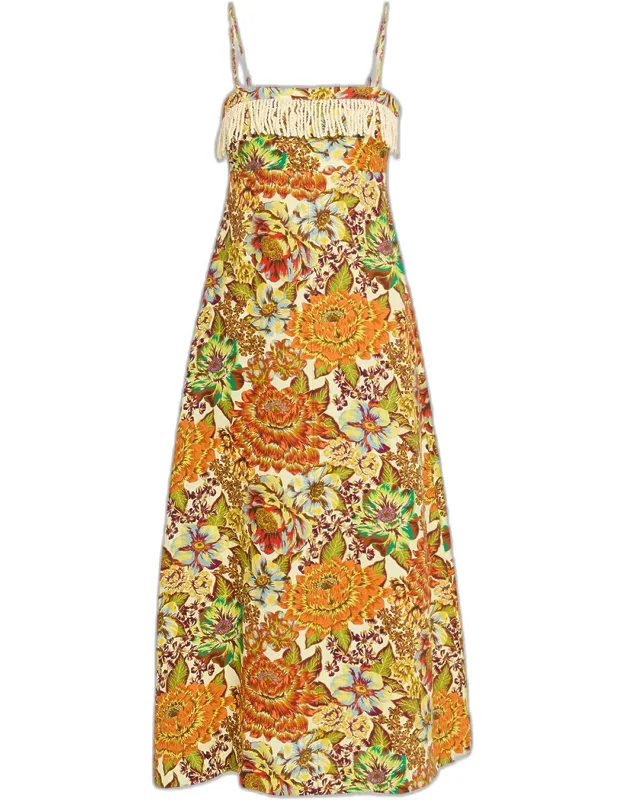 Square-neck Day Dress