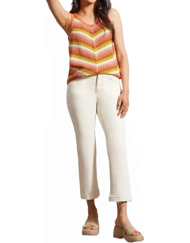 Sophia Curvy Micro Flare Crop Pants