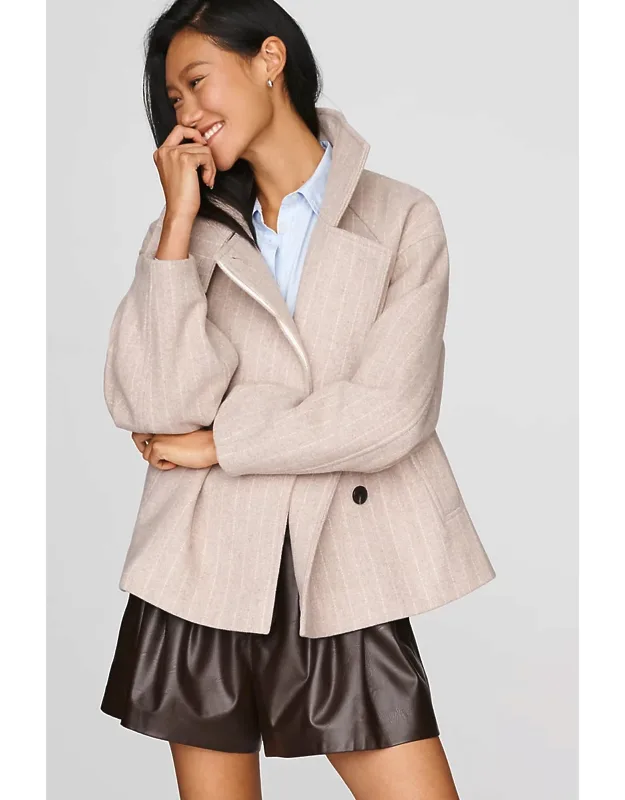 Funnel-neck Coat