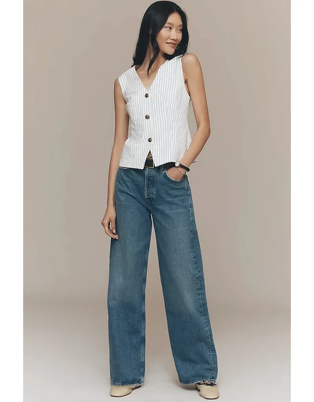 Ren High-rise Wide-leg Jeans