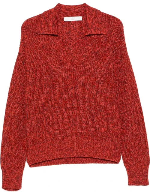Beni Marl-knit V-neck Sweater