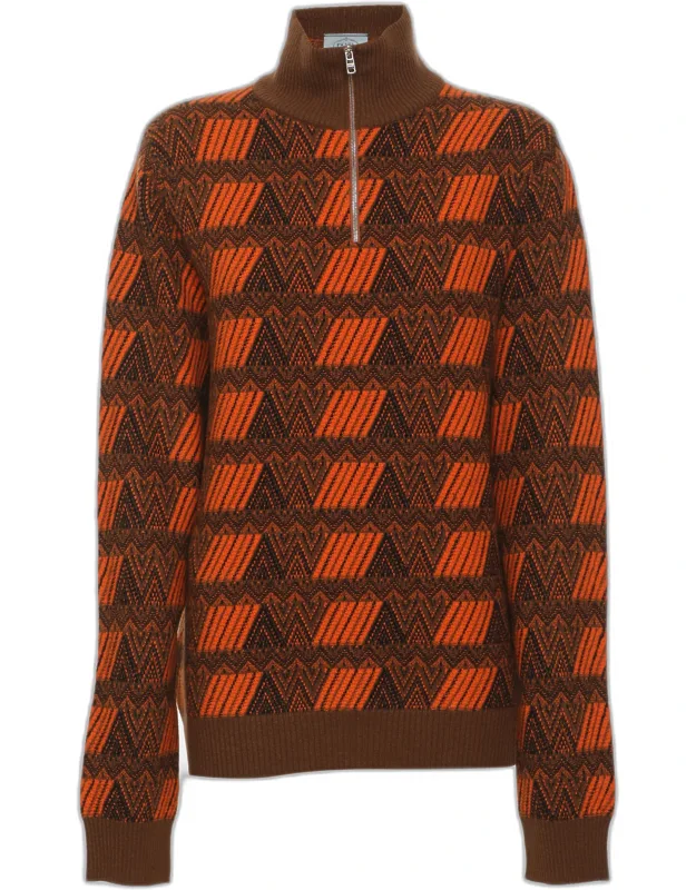 Wool Blend Jacquard Sweater
