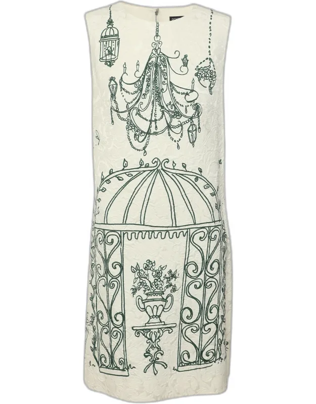 Botanical Garden Printed Jacquard Dress