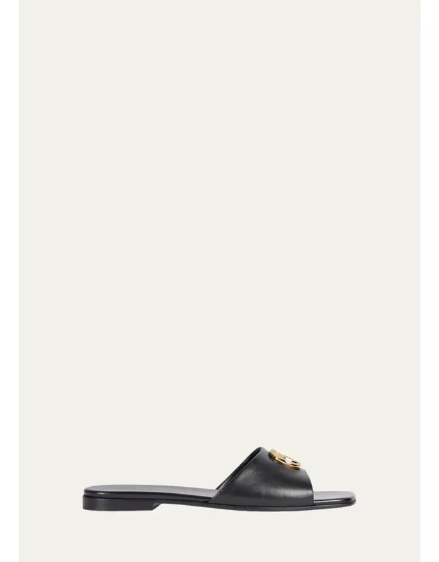 Marmont Leather Slide Sandals