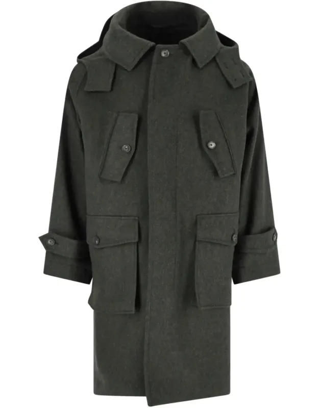 Hooded Wool Coat