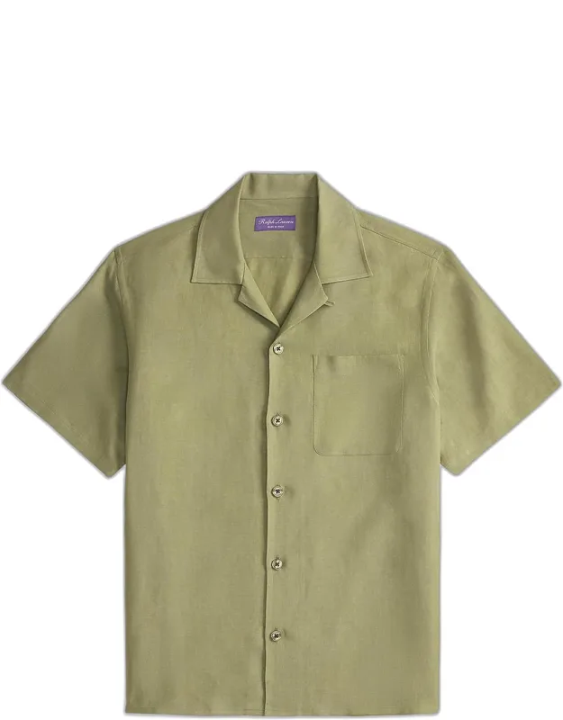 Silk-linen Camp Shirt