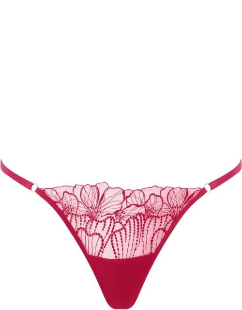 Amarosa Floral Embroidered Thong
