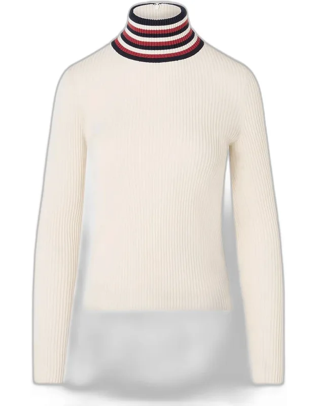 Mock Turtleneck Wool Sweater