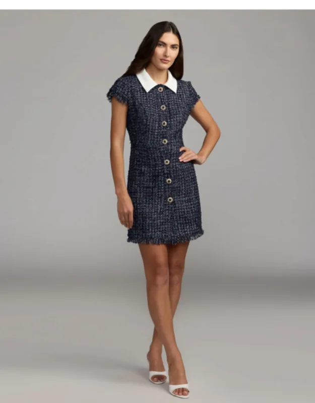 Sequin Boucl Mini Dress
