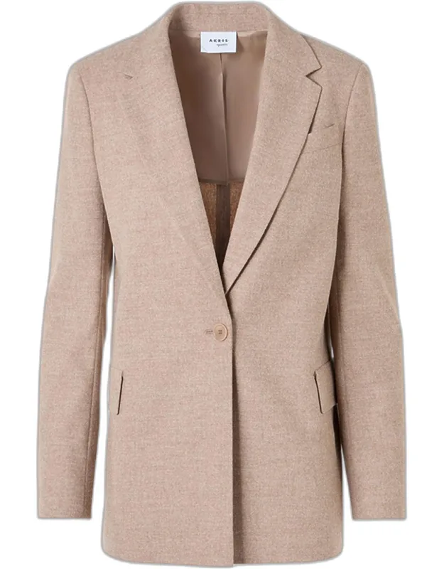 Wool Single-breasted Blazer
