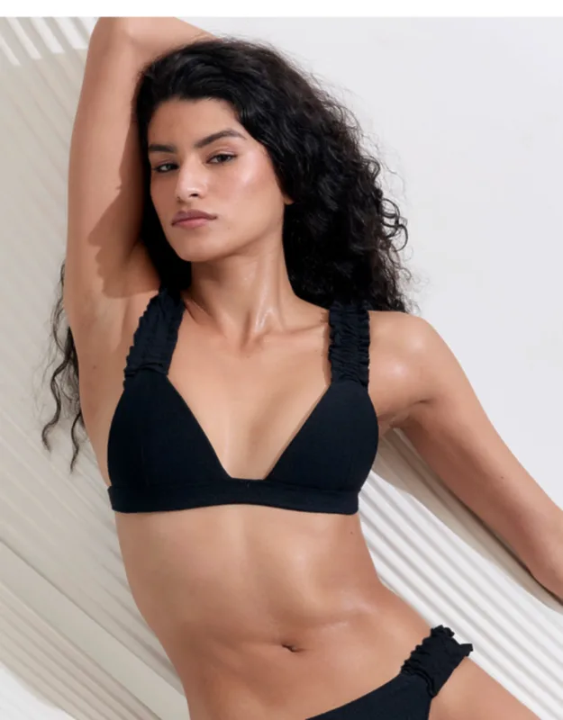Flores Ruffle Bikini Top