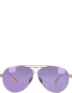Teardrop Aviator Sunglasses With Thin Side Arms