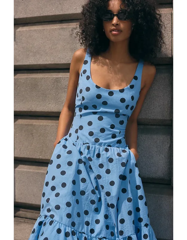 Drop-waist Midi Dress