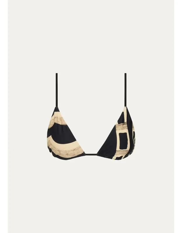 Sona String Triangle Bikini Top With Halterneck And Back Selftie Closure
