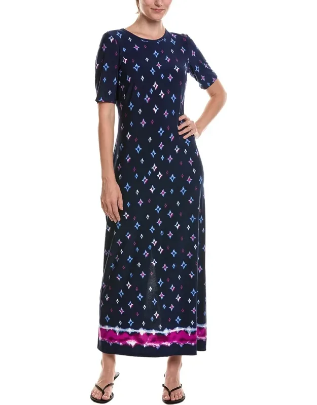 3/4-sleeve Maxi Dress