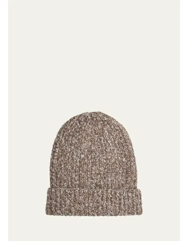 Sequin-embellished Cashmere Beanie