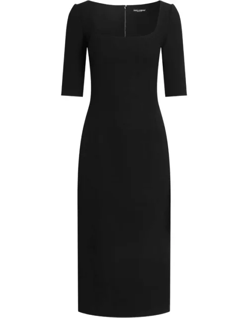 Double Wool Crêpe Dress