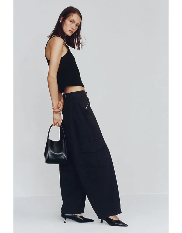 Wide-leg Cargo Pants