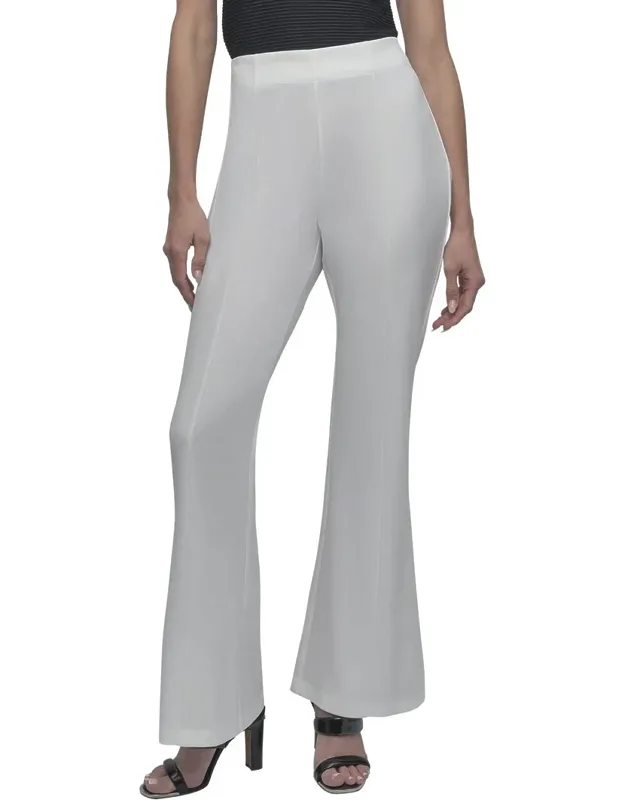 Scuba Wide Leg Front Seam Pants