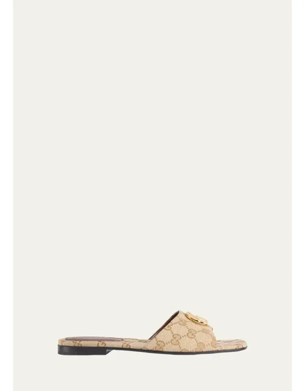 Marmont Canvas Slide Sandals