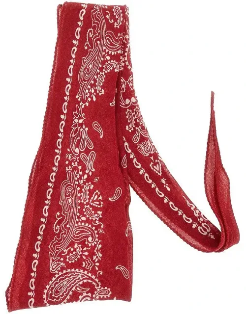 Cashmere-blend Scarf With Bandana Motif