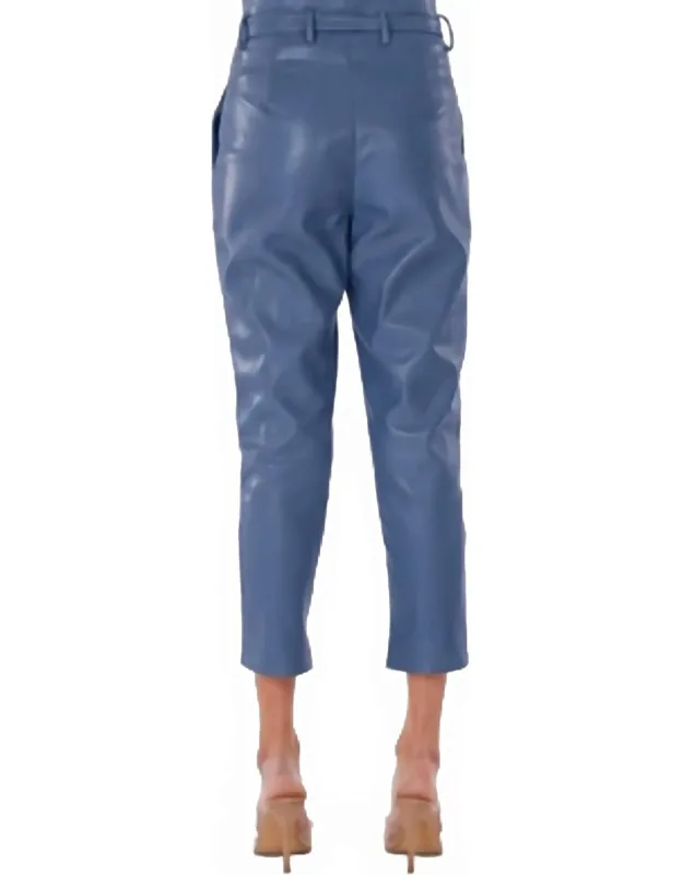 Leather Crop Pants