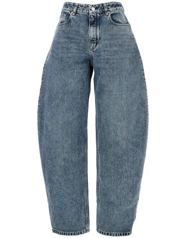 Curved Five-pocket Jeans