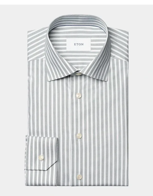 Striped Twill Slim-fit Shirt